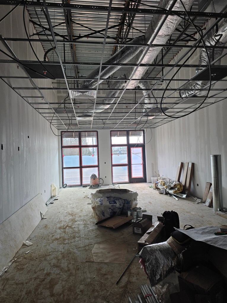 LVP flooring installation in hallway