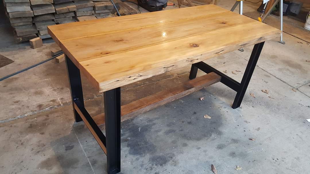 Custom wood furniture piece