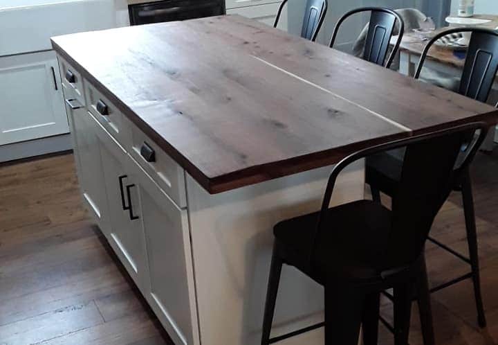 Custom wood furniture piece
