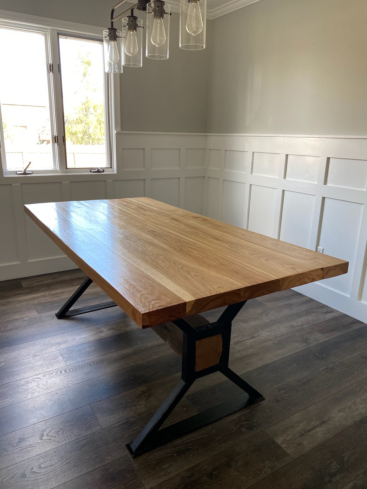 Custom wood furniture piece