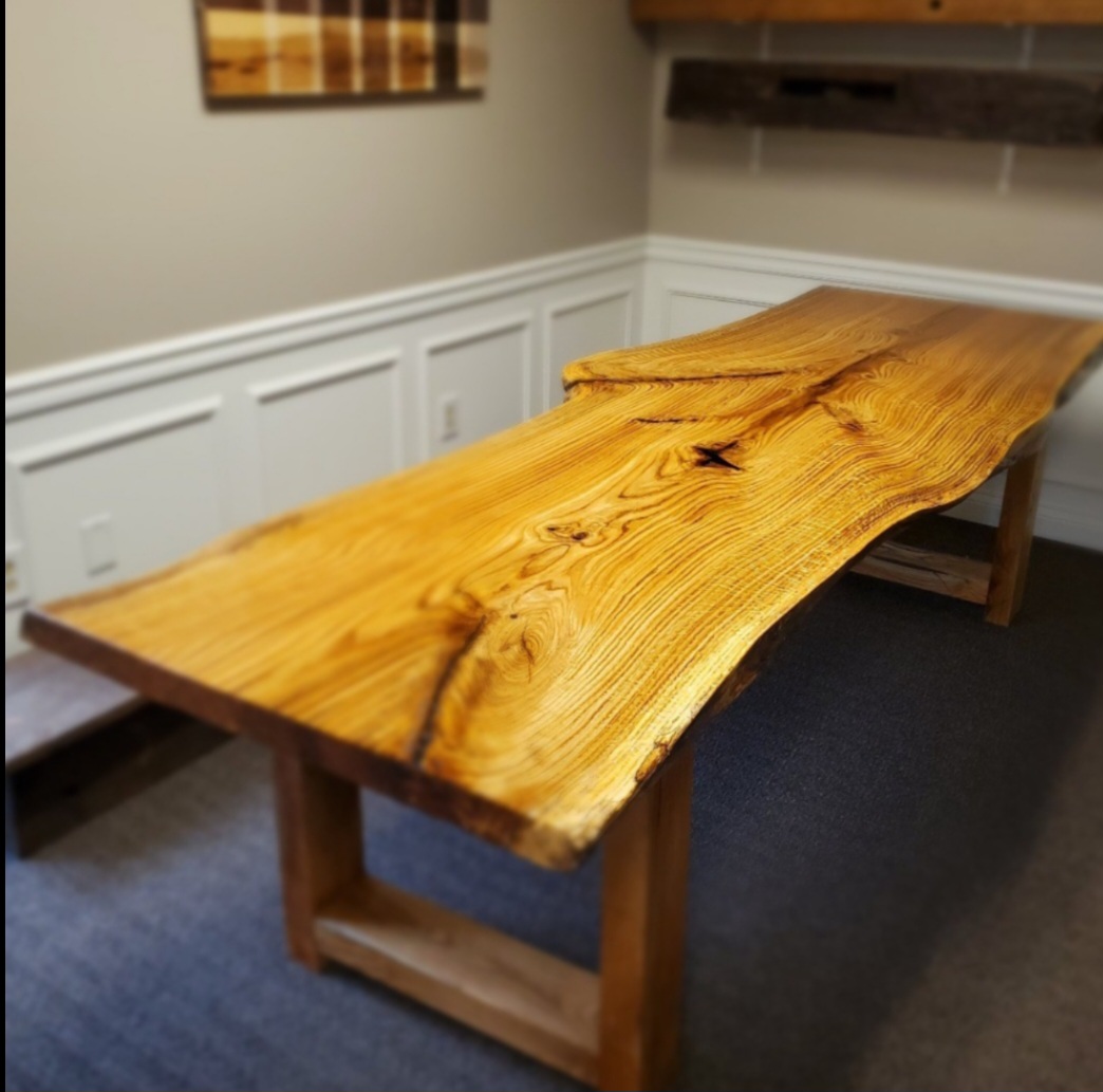 Custom wood furniture piece