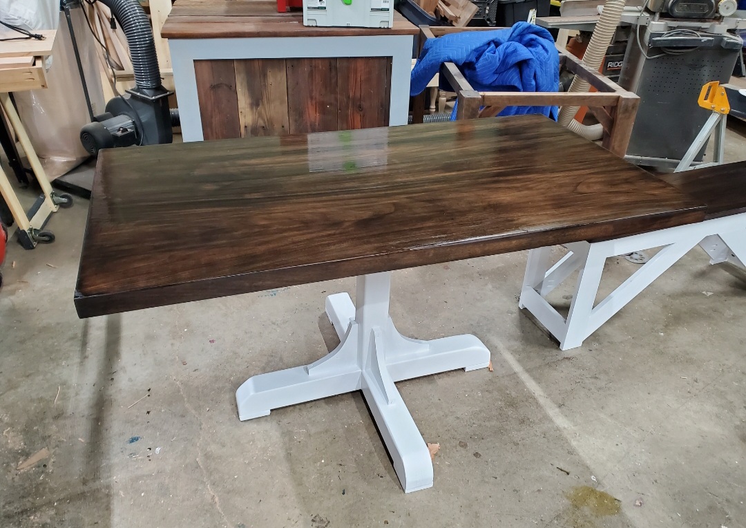 Custom wood furniture piece