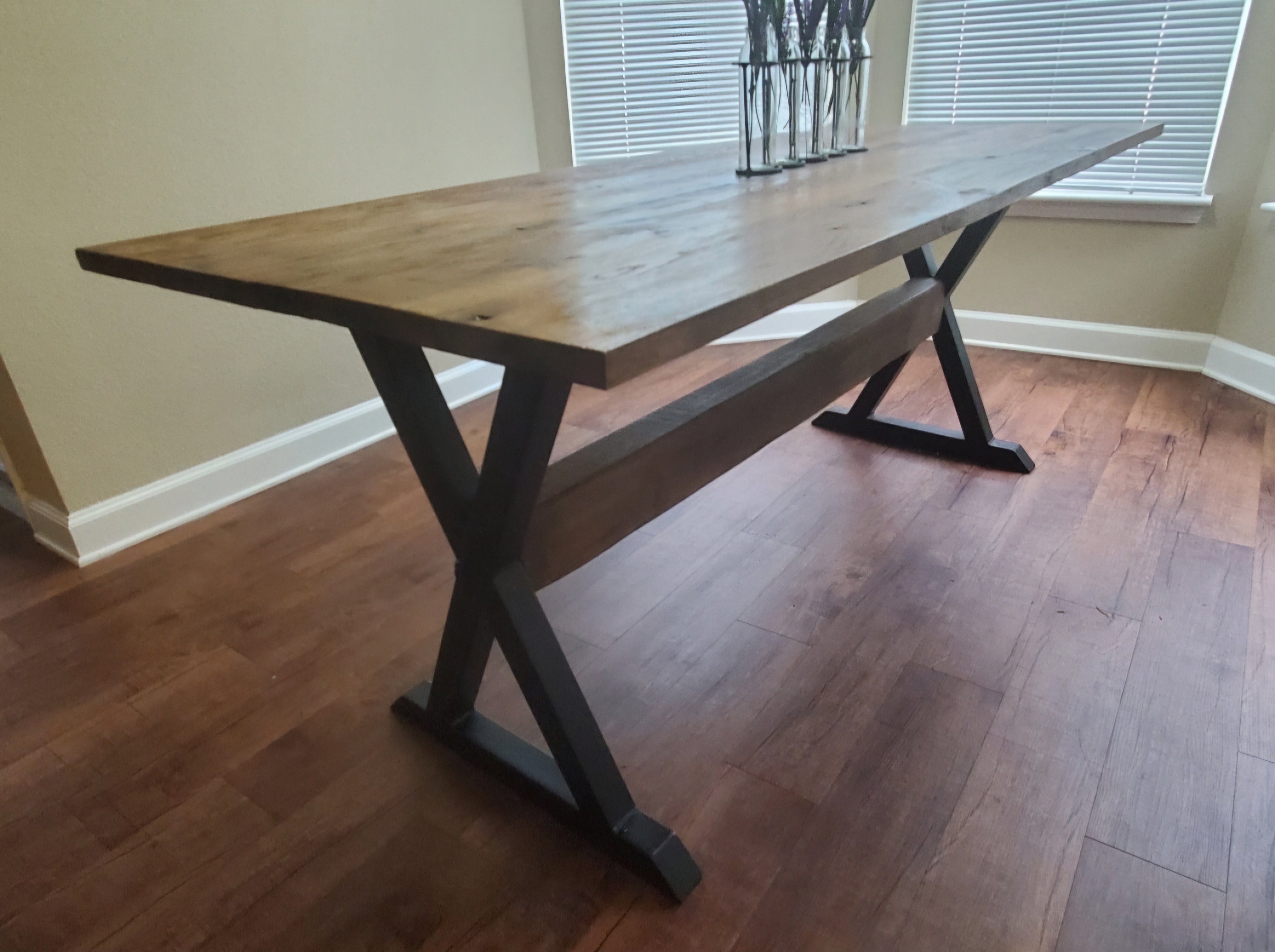 Custom wood furniture piece