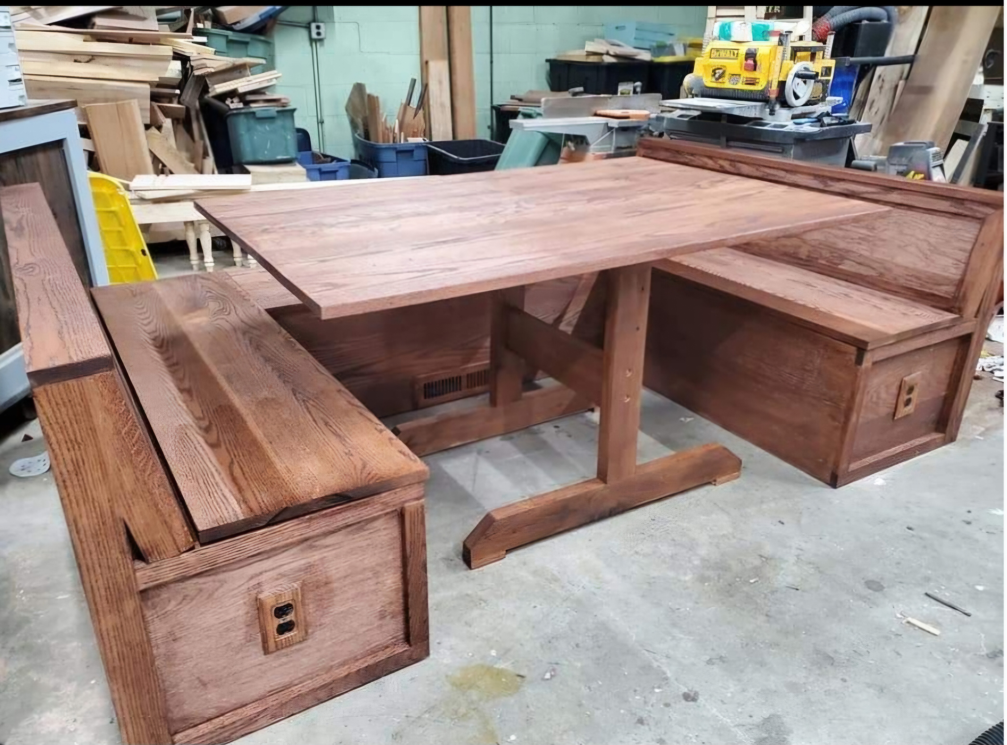 Custom wood furniture piece