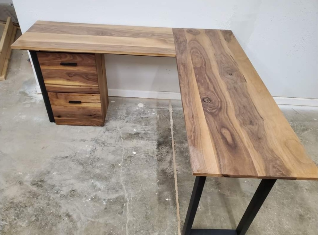 Custom wood furniture piece