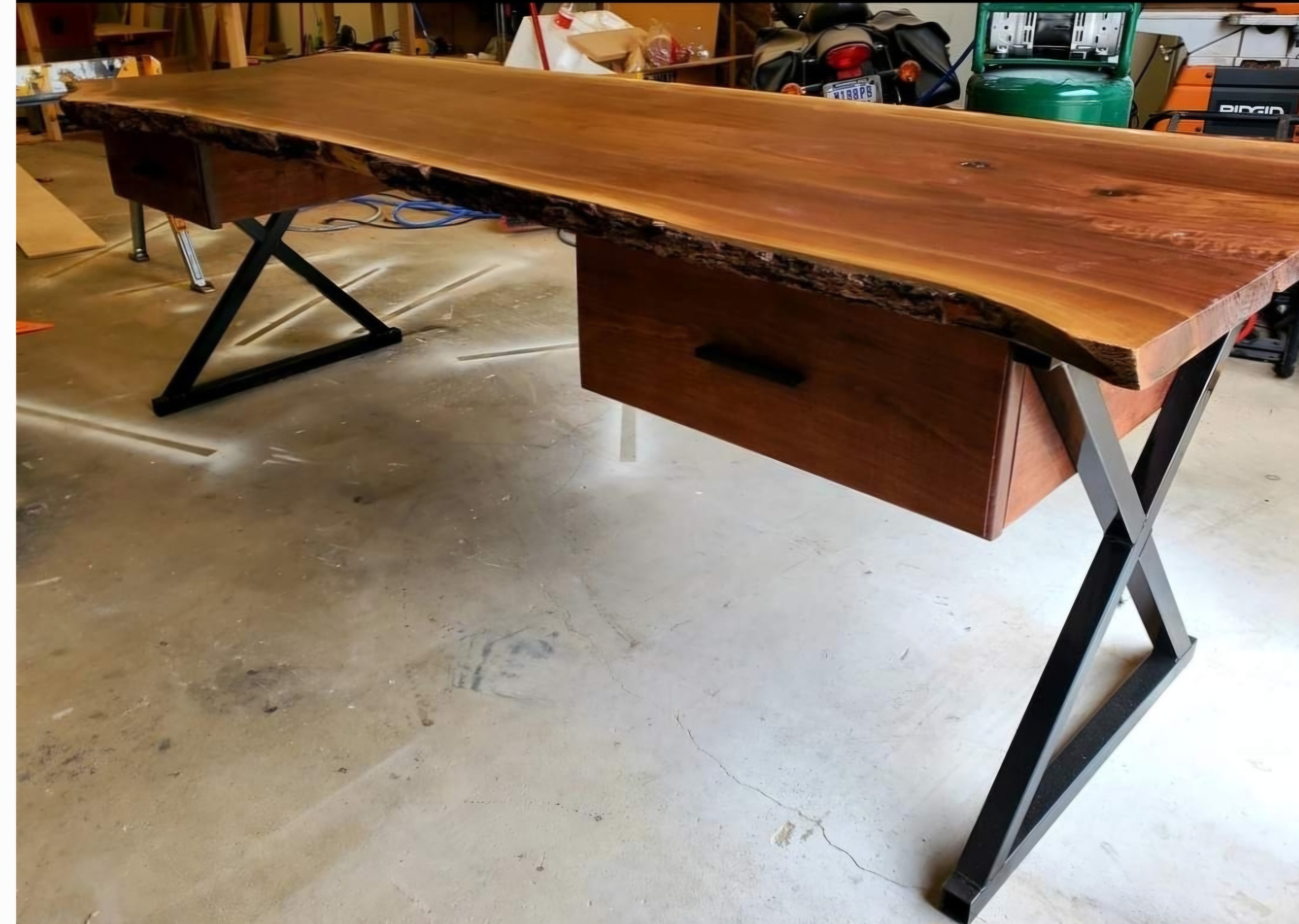 Custom wood furniture piece